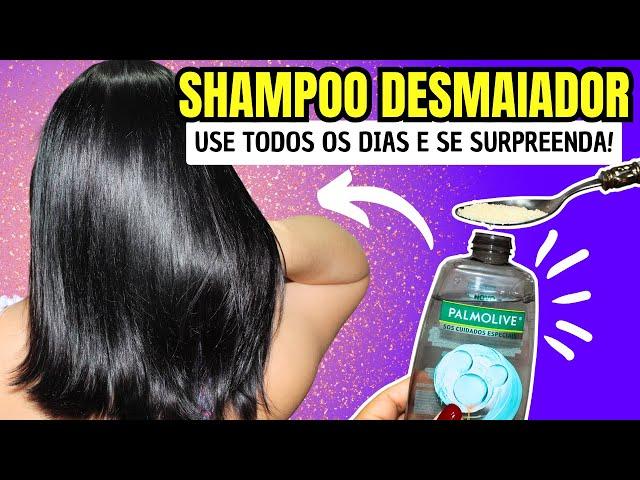 SHAMPOO DESMAIADOR com Efeito de BRILHO EXTREMO Salva Qualquer Cabelo Ressecado!