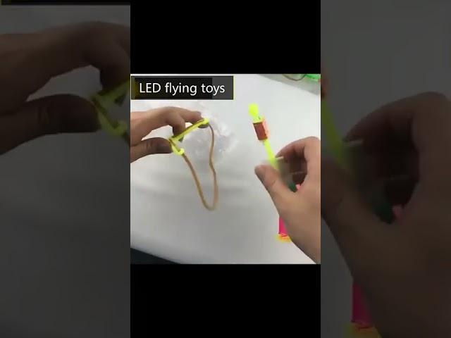 Led Slingshot Helicopter Toy Light Up Flying Arrow Toys For Kids