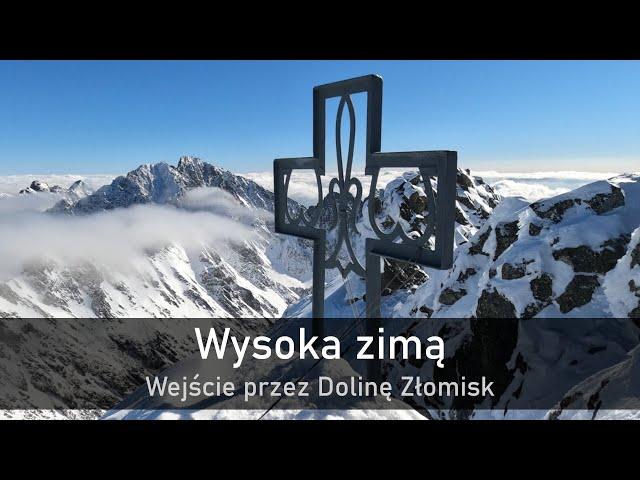 Wysoka zimą - wejście przez Dolinę Złomisk