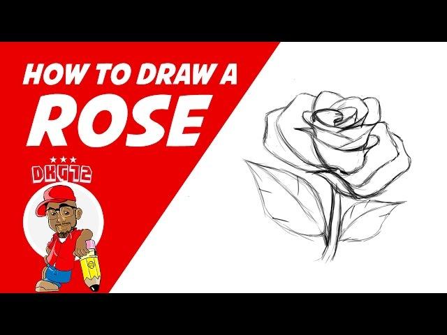 How to draw a Rose - Drawing with DKG72