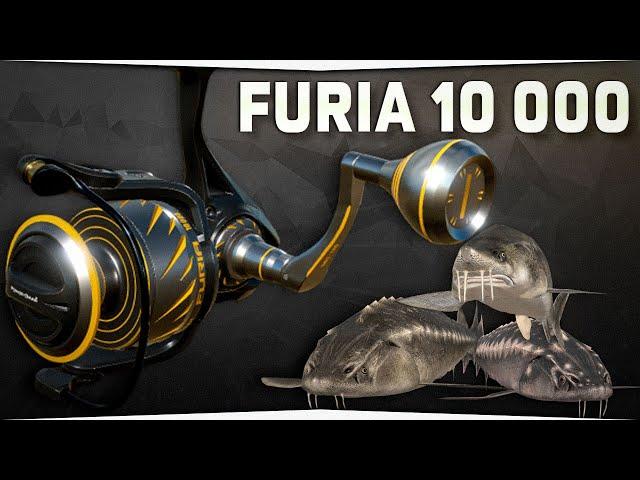 Beluga Furia 10000 ловля Осётров • Русская Рыбалка 4