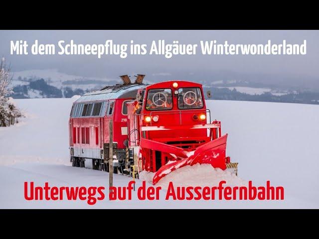 Mit Schneepflug und 218 424 auf der Außerfernbahn! Unterwegs im Allgäuer Winterwonderland