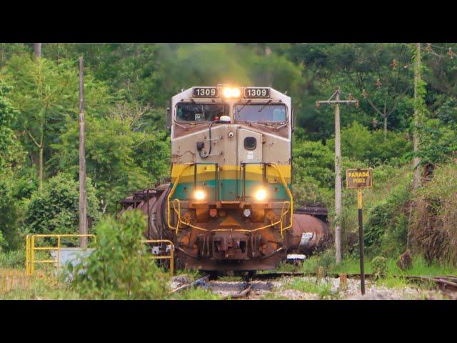 RARO TREM DE PRODUTOS PERIGOSOS DA VALE e mais 1 HORA de trens na EFVM. (é trem que não acaba mais)