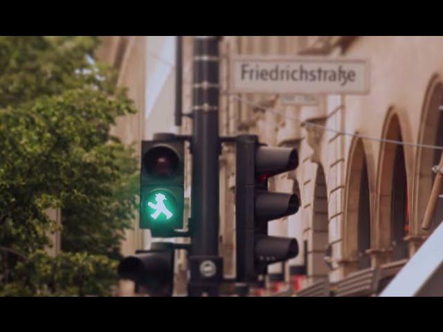 Ampelmännchen in den Straßen von Berlin