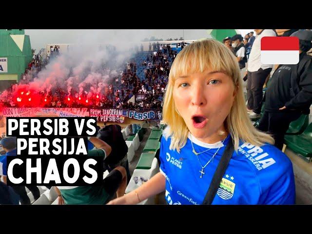 Our Shocking First Time at PERSIB vs PERSIJA in Bandung, Indonesia  (EXTREME)