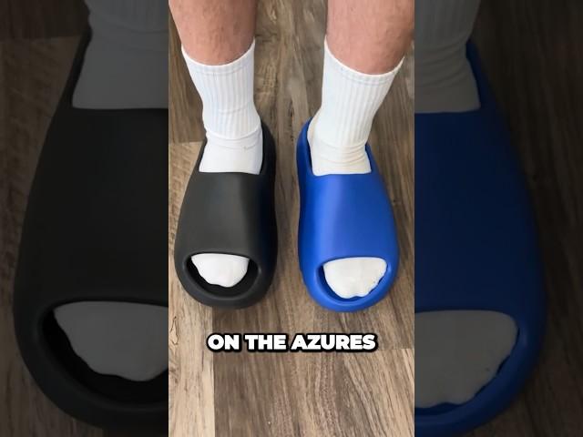 WATCH BEFORE YOU BUY THE YEEZY AZURE SLIDES! SIZING IS Different Compared To Other Colorways!