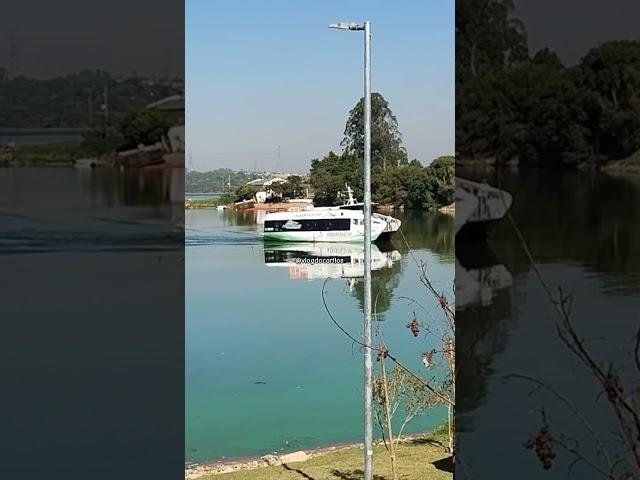 Chegada do Transporte Hidroviário no terminal Mar Paulista, Aquático SP