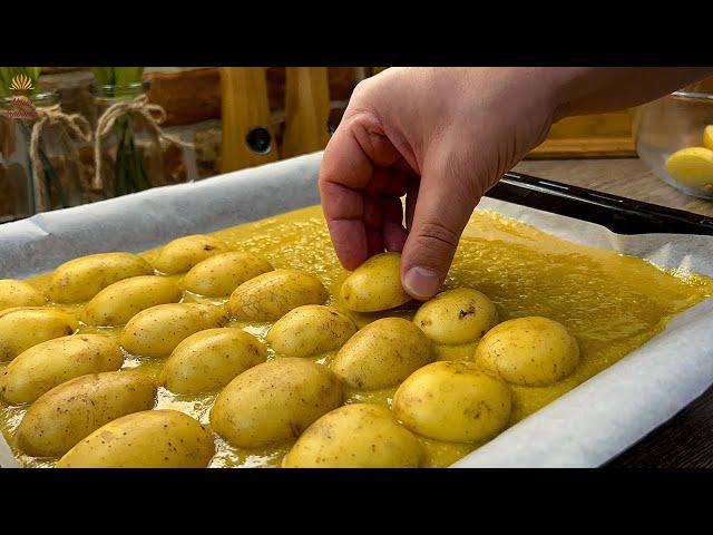 Baked Potatoes in Parmesan