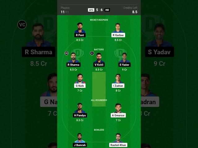 dream 11 winning team today match #dream11teamoftodaymatch #todayfancodeomand10matchdream11team