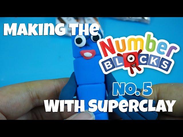 Making the Numberblocks Number 5 with Super Clay