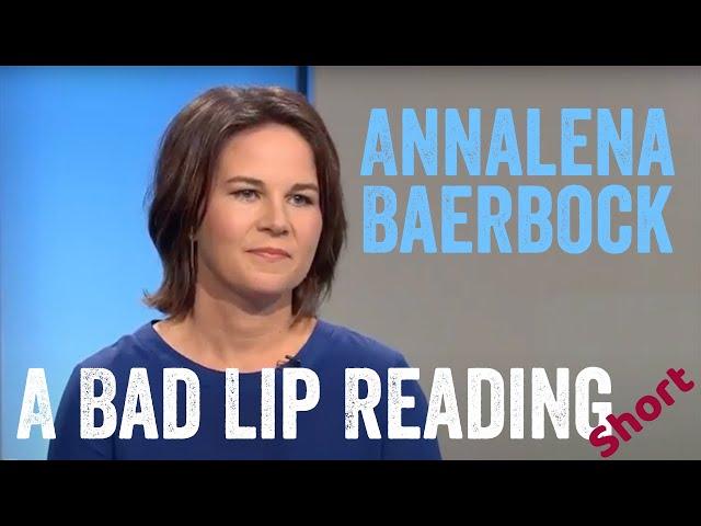 Annalena Baerbock über Robert Habeck, Heißkleber und Hundegesicht (A Bad Lip Reading Short)