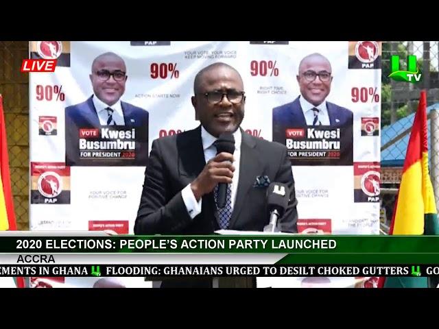 2020 Elections: People’s Action Party Launched