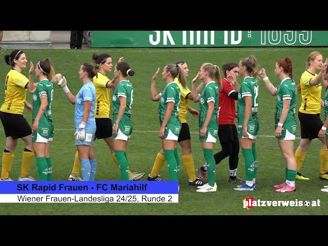 Highlights SK Rapid Frauen - FC Mariahilf, Wiener Frauen-Landesliga 24/25