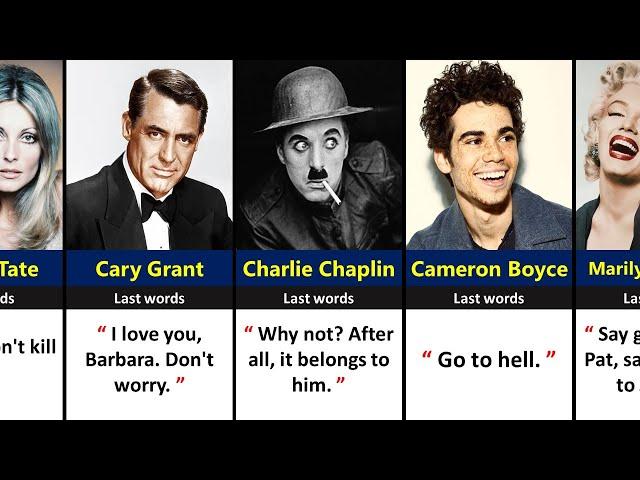 Last Words of Legendary Actors Before Death