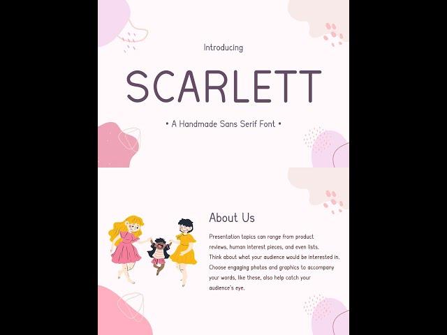 Scarlett Sans Serif Font