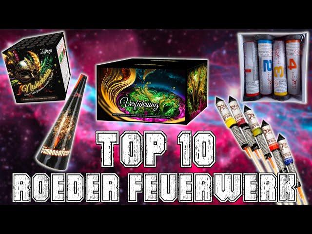 TOP 10 RÖDER FEUERWERK PRODUKTE 