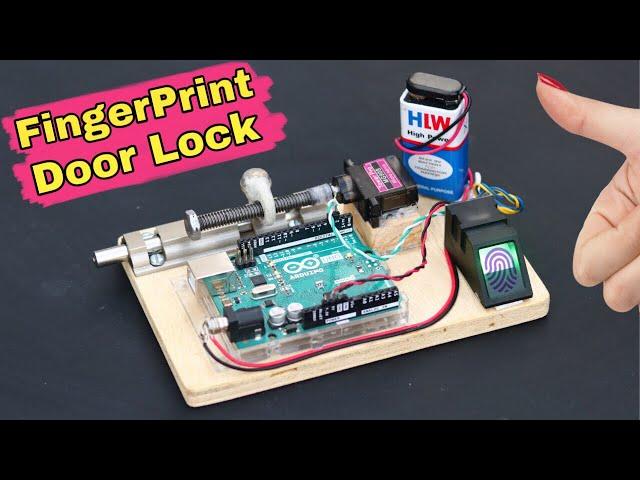 How to Make Fingerprint Door Lock | Arduino Project