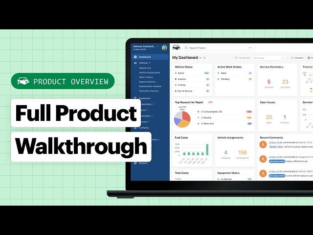 Fleetio Product Demo: A Modern Fleet Management Software Solution w/ Mobile App [June 2024]