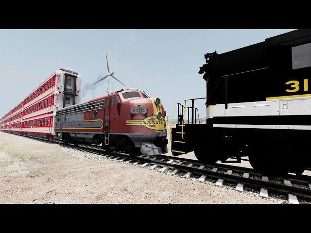 Crazy High Speed Train Crashes #94 - Beamng drive | Dancing Cars