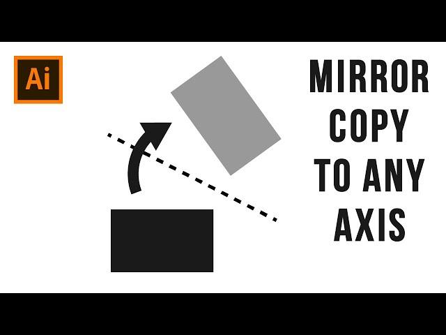 How to Mirror Copy Object to Any Axis - Adobe Illustrator Tips & Tricks