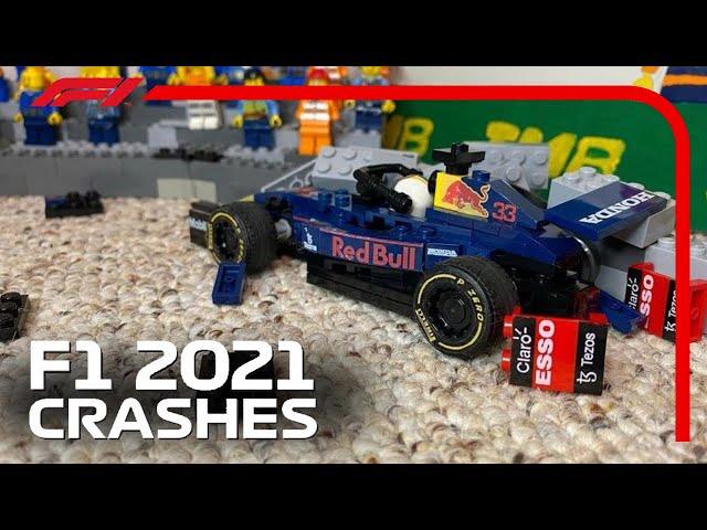 Every Crash from The 2021 F1 Season in Lego!