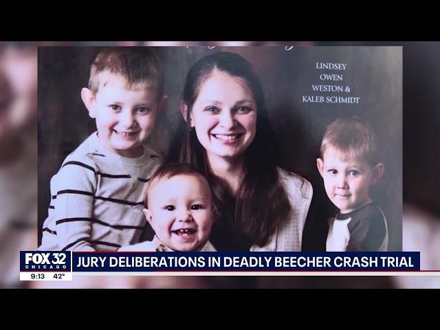 Jury deliberates fate of Illinois man who killed pregnant woman, 3 sons in crash