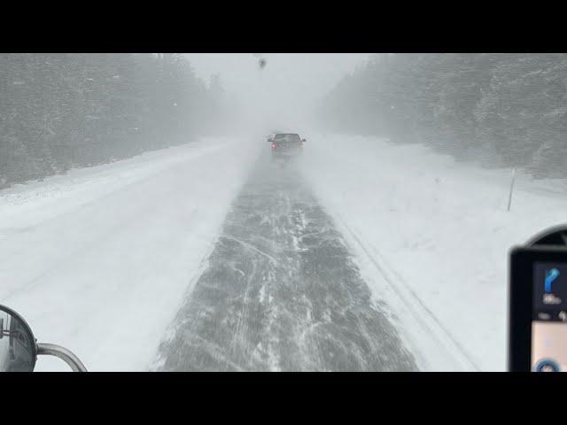 A Day In The Life as A Trucker!!Multiple Drops, Heavy Snow And ALL!!!!!