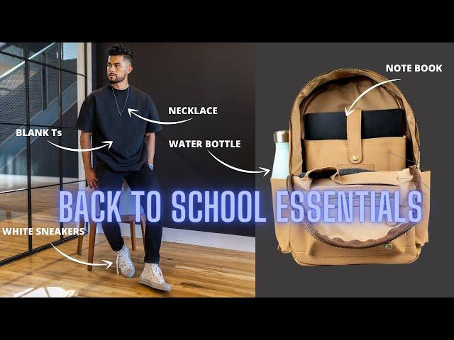 7 BASICS Every Guy Needs For School