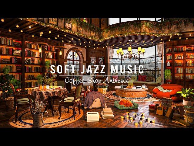 Stress Relief with Soft Jazz Instrumental Music Bookstore Cafe Space & Smooth Jazz Ballad Music