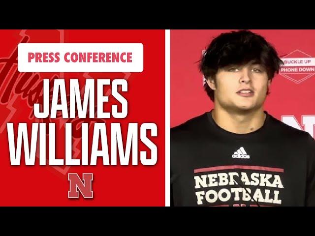 Nebraska Football DL James Williams meets the media on Tuesday I HuskerOnline I GBR