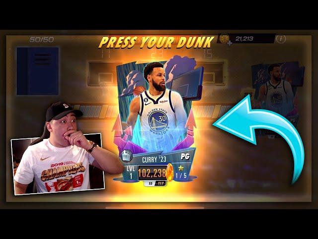 AMBER RAINMAKER CURRY!! NBA 2K MOBILE PRESS YOUR DUNK COMPLETED!!