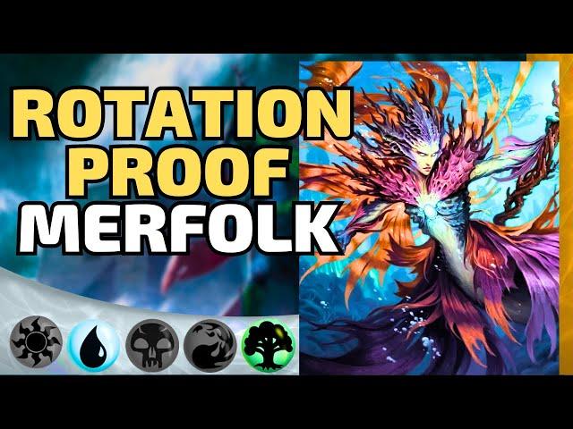 🟢Rotation Ready Merfolk is a Fun Option | Rotation Proof MTG Arena Standard Simic Deck Tech