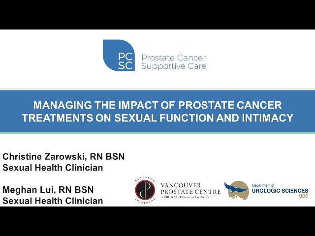 Managing the Impact of Prostate Cancer Treatments on Sexual Function and Intimacy