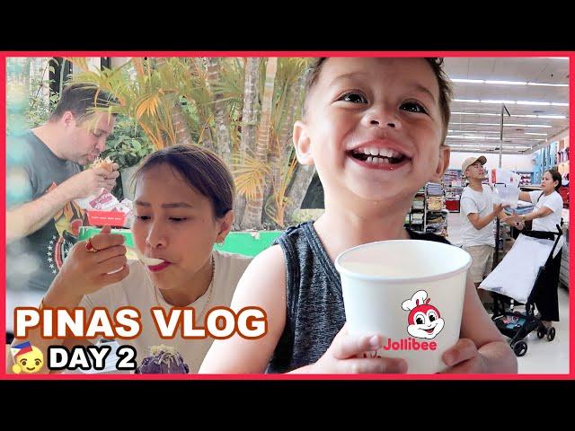 SHOPPING FOR NOCHE BUENA! FIRST JOLLIBEE THIS TRIP! PINAS VLOG DAY 2! ️ | rhazevlogs