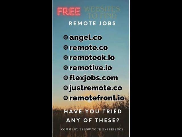 Top  Free Websites to Find Remote Jobs in 2024 | Work From Anywhere!  #RemoteJobs #WorkFromHome