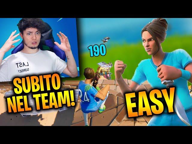 E' COSI FORTE che ENTRA SUBITO nel TEAM! BENVENUTO BESTIA!PROVINI FORTNITE EX