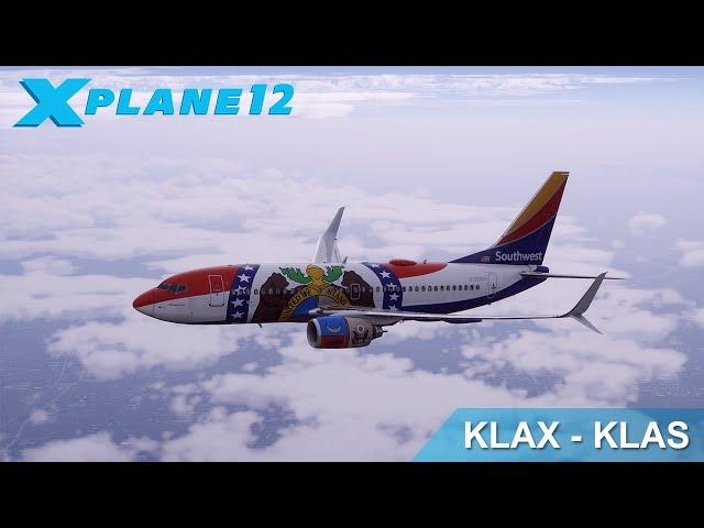 X-Plane 12 l LevelUp 737-700 Southwest Airlines l KLAX - KLAS