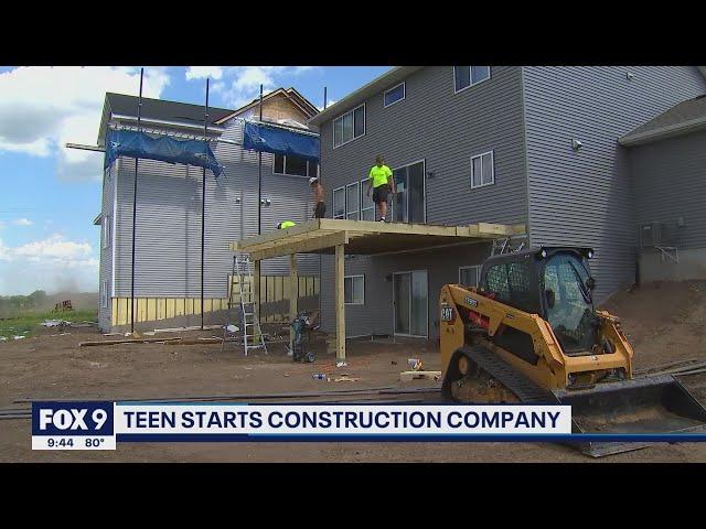 Edina teen starts construction company I KMSP FOX 9