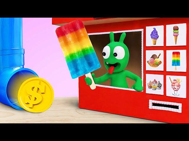 Pea Pea Pretend Play Selling Food Toys & more funny stories - Pea Pea Funny Adventures