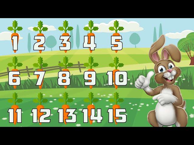 Preschool Learn to Count 1-15 Song - for pre-k, kindergarten counting song for children