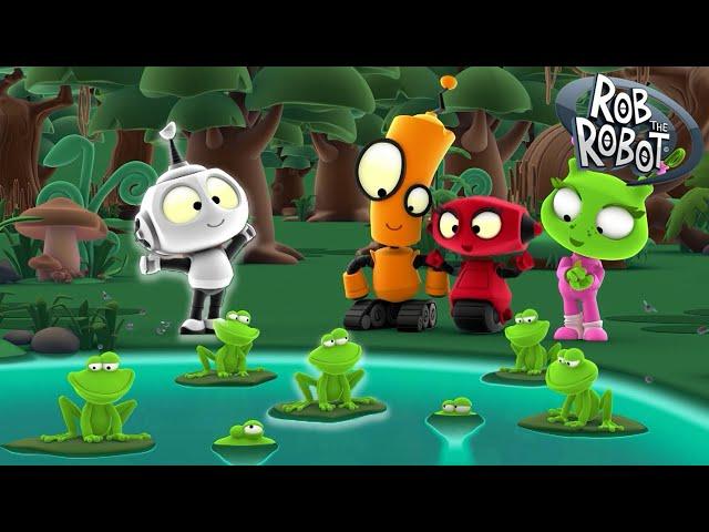 Rob's Froggy Day Care!  | Rob The Robot | Preschool Learning