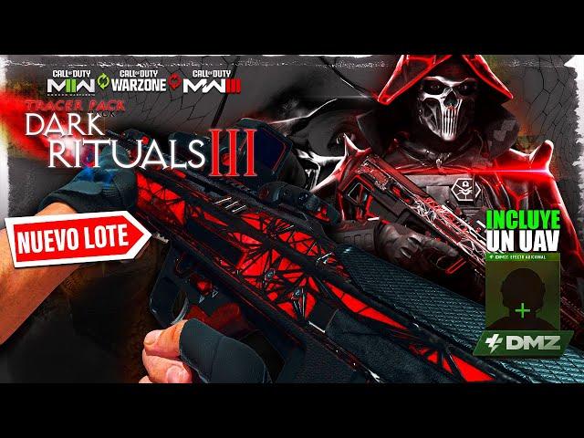 Lote DARK RITUALS 3 de GHOST para WARZONE, DMZ, MW2 Y MW3 (FR AVANCE Y MIRA P2W SZ HOLOTHERM)