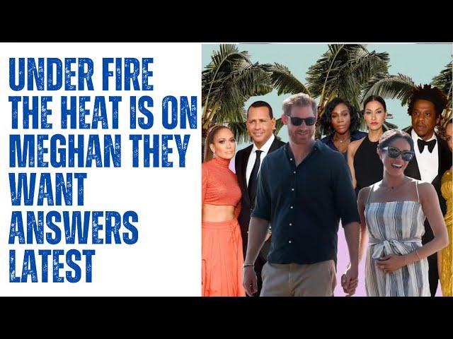 THE HEAT IS ON FOR MEGHEN EVEN THESE ARE ASKING QUESTIONS - LATEST #royal #meghanandharry #meghan