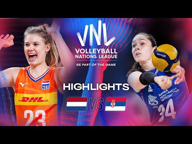  NED vs.  SRB - Highlights | Week 3 | Women's VNL 2024