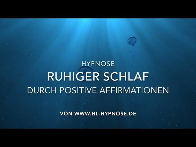 Ruhiger Schlaf durch positive Affirmationen - bei Schlafproblemen - 3 Stunden Hypnose Naturgeräusche