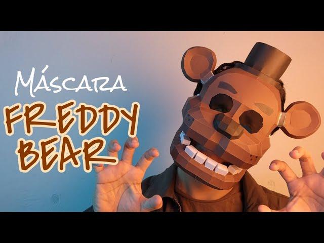 Cómo hacer una Máscara Freddy Fazbear (FNAF) con cartulina - Momuscraft