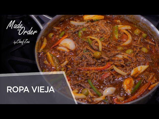 Ropa Vieja | Braised Shredded Beef Brisket | Cuban Recipes | Made To Order | Chef Zee Cooks