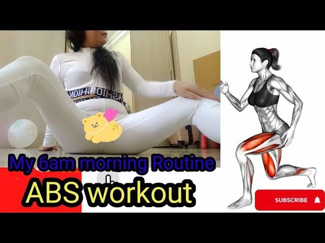 My Daily Routine  exercise at 6am int morning STRETCHING EXERCISES #absworkout @JASMINE05-c9