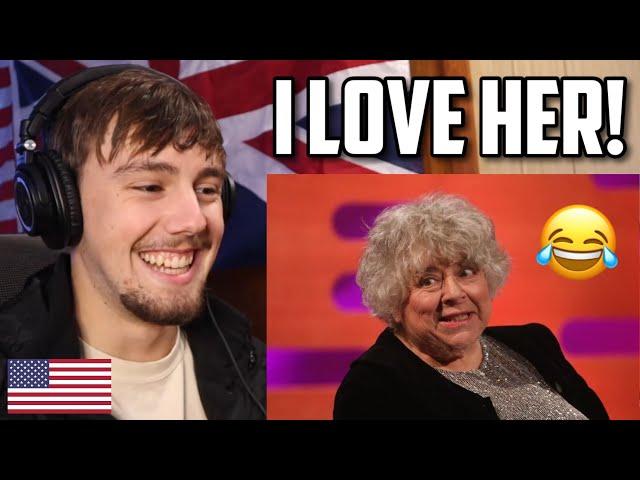 American Reacts to Miriam Margolyes on Graham Norton!