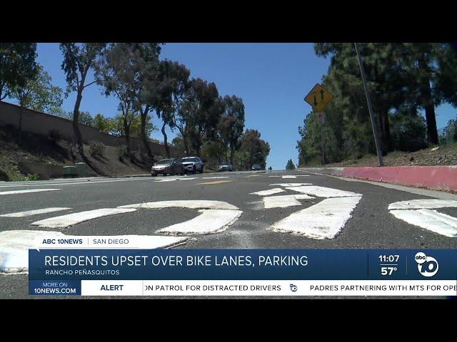 Rancho Penasquitos residents upset over new bike lanes, impacting parking